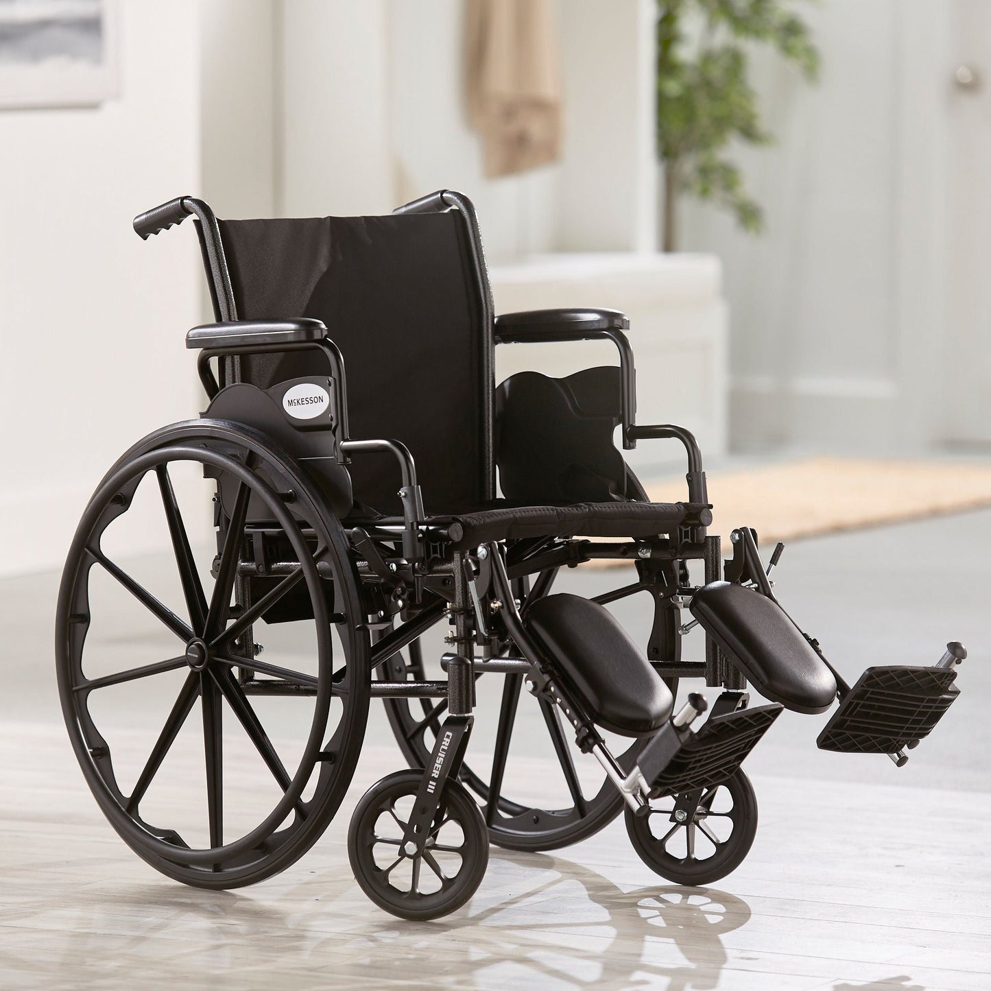 McKesson Lightweight Wheelchair, 20-Inch Seat Width