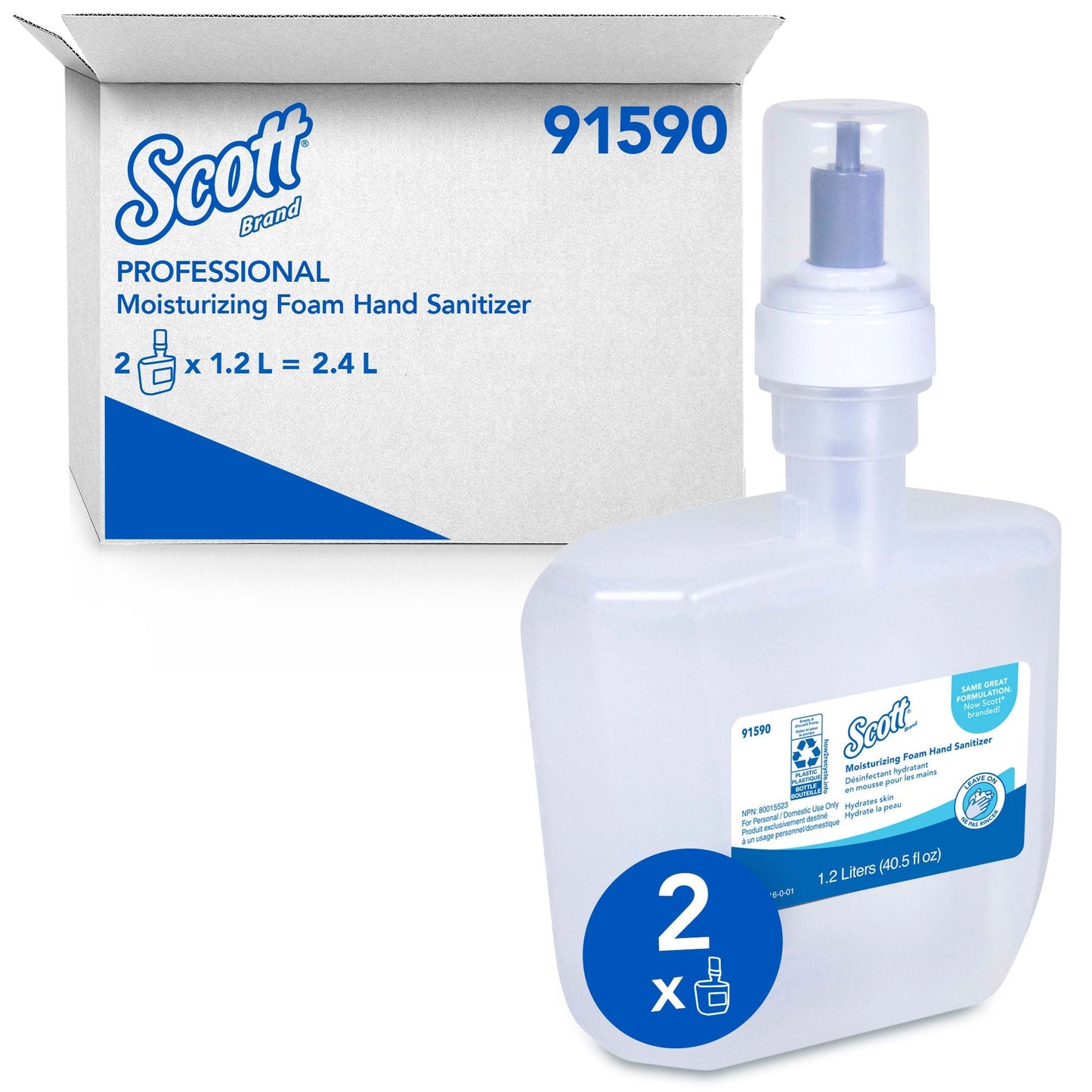 Scott® Pro Moisturizing Foam Hand Sanitizer, Refill, Cucumber Scent