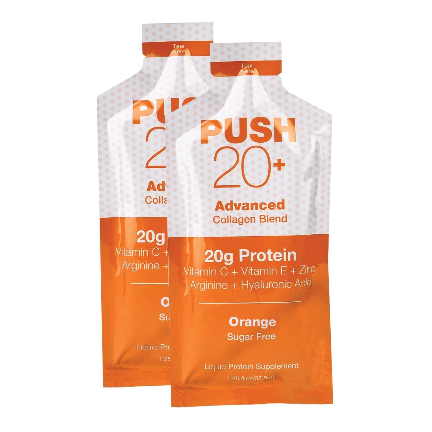 PUSH 20+ Oral Supplement Orange Flavor Liquid Individual Packet