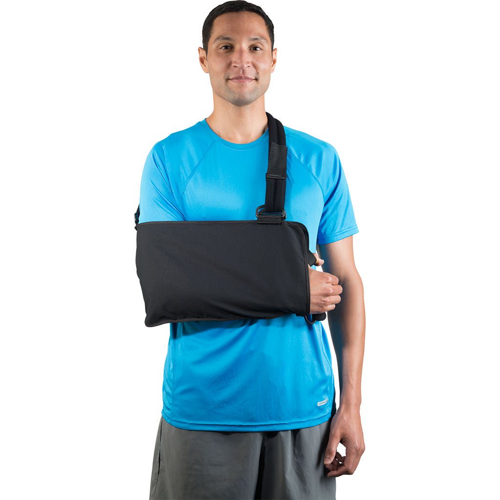 Deluxe Shoulder Immobilizer Cotton / Foam D-Ring / Hook and Loop Strap Closure Envelope Left or Right Shoulder