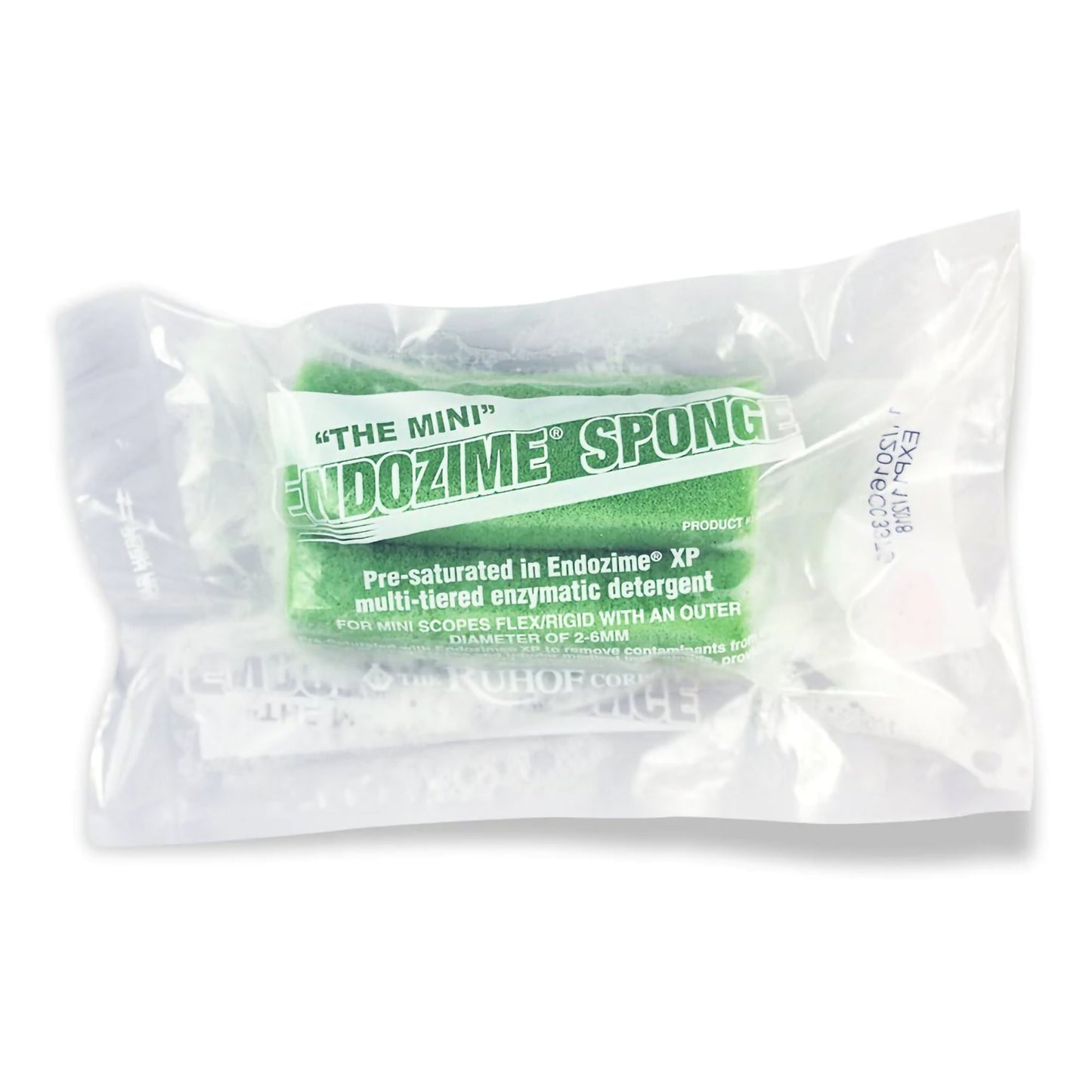 Endozime Pre-Saturated Endoscope Sponge Tubular For Flexible and Rigid Instruments