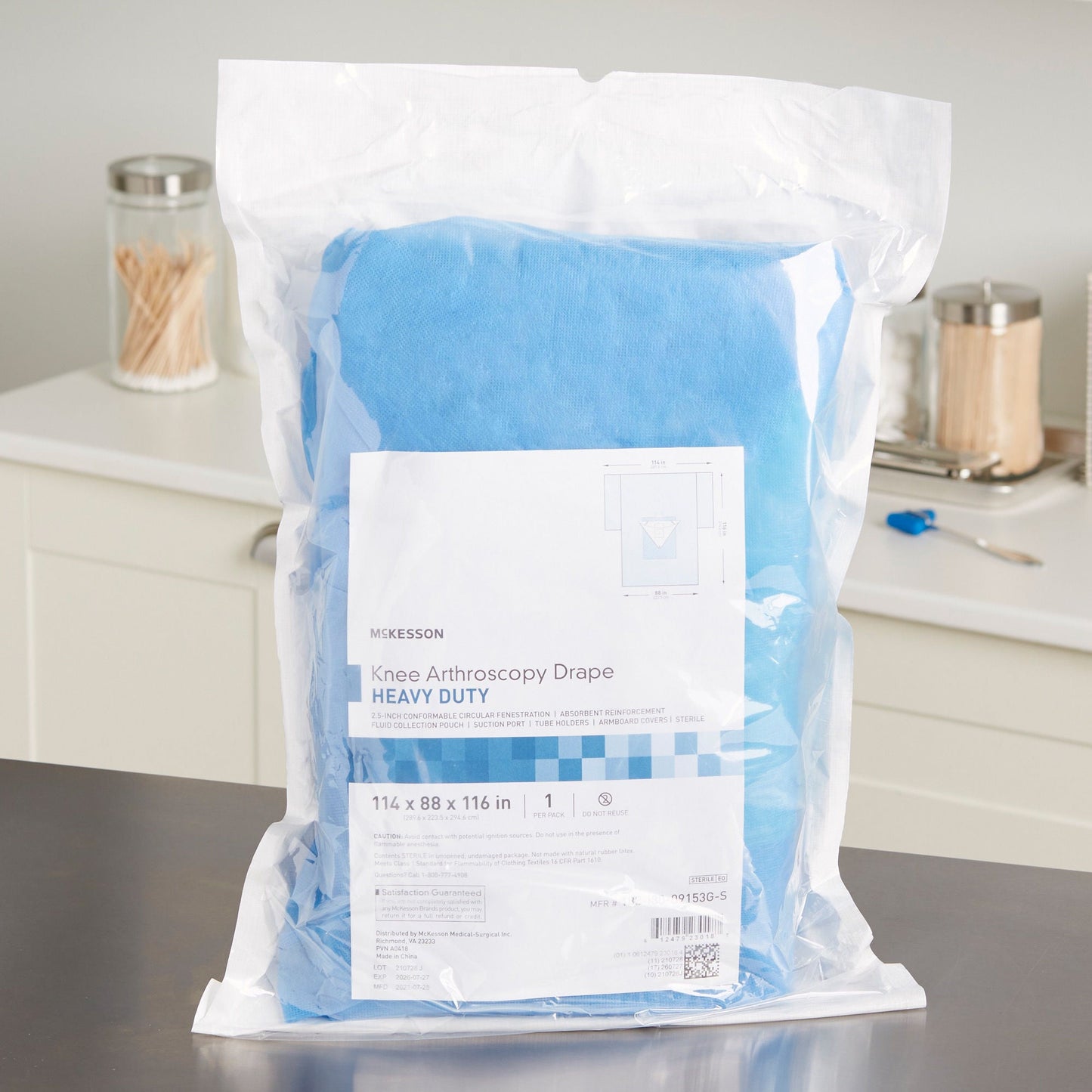 McKesson Sterile Heavy-Duty Knee Arthroscopy Drape