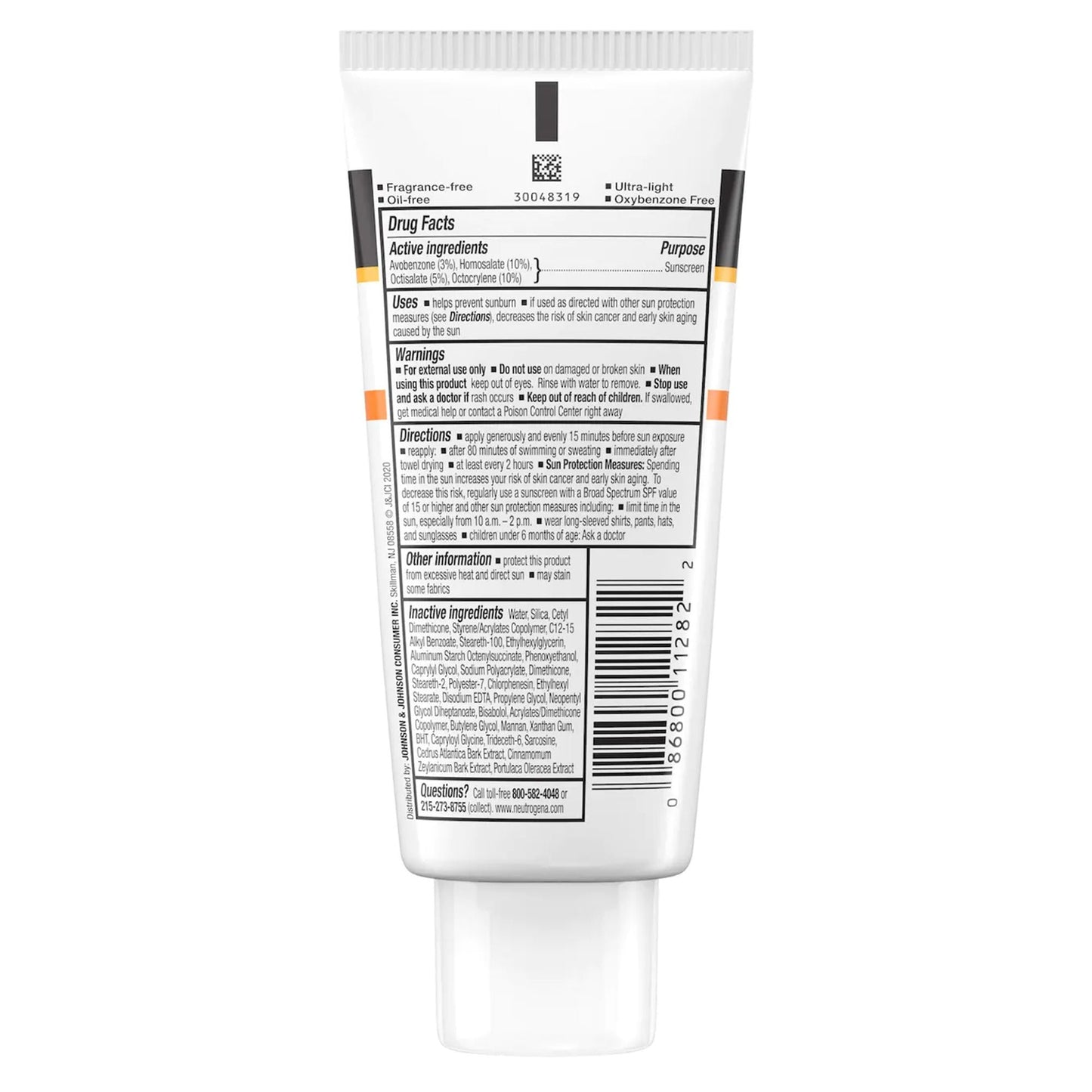 Neutrogena® Clear Face Oil-Free Sunscreen, SPF 50