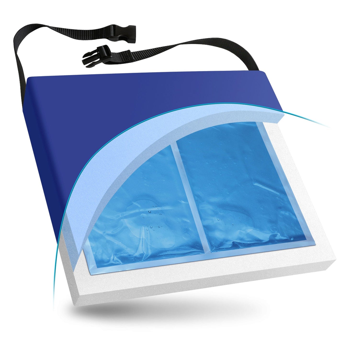 NYOrtho Seat Cushion, Gel / Foam, Blue