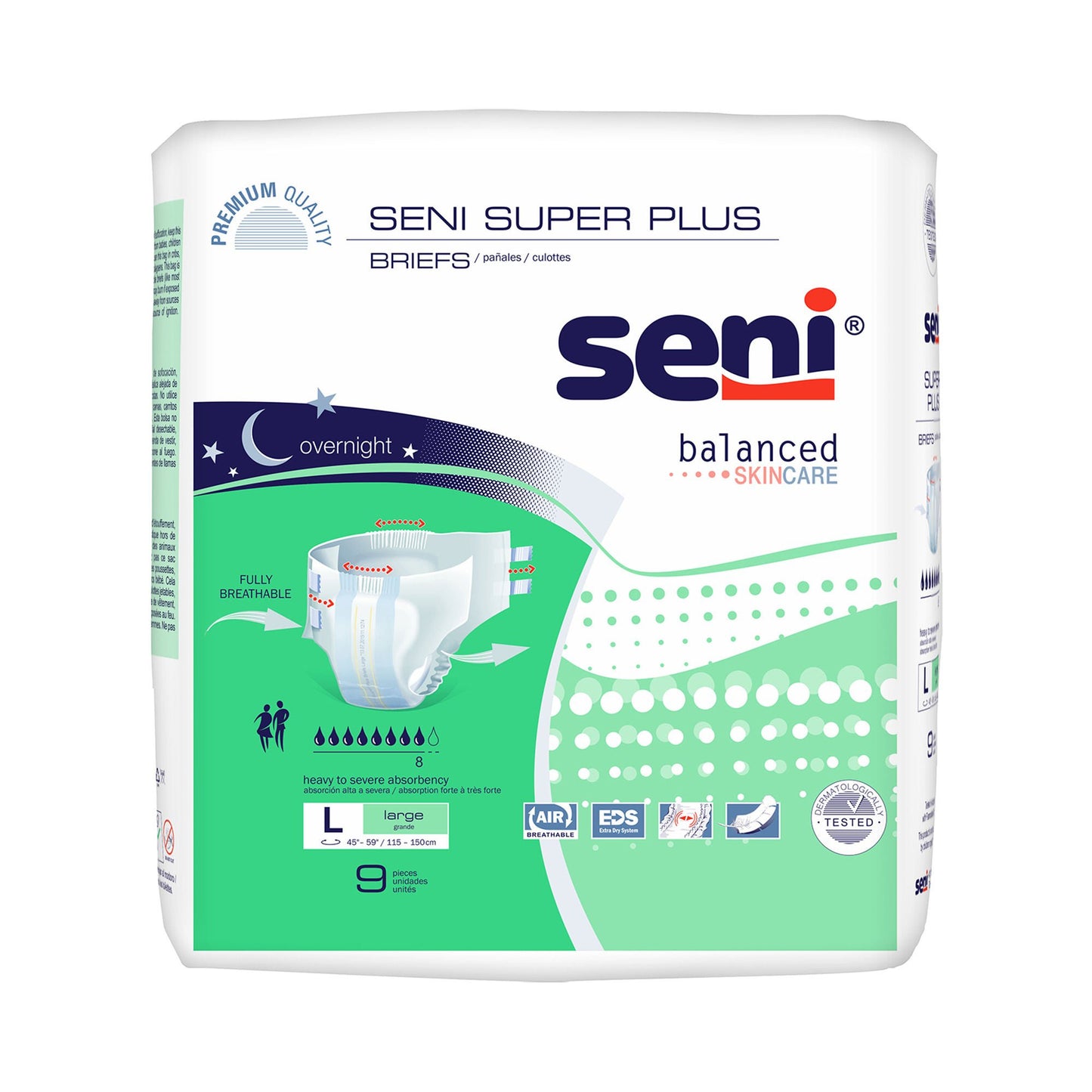 Seni® Super Plus Overnight Heavy to Severe Absorbency Incontinence Brief