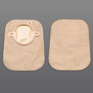 New Image™ Two-Piece Beige Ostomy Pouch, Pre-cut to Fit Stomas, Green