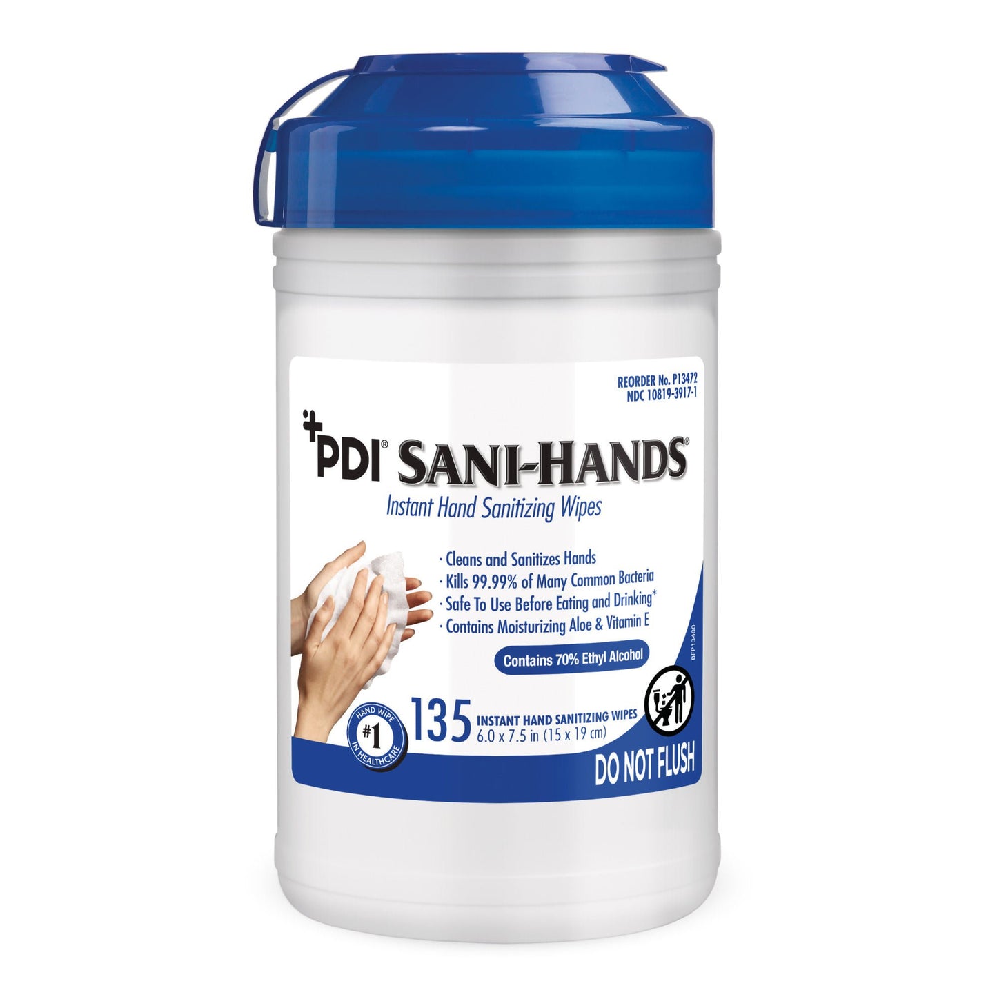 Sani-Hands® Hand Sanitizing Wipes, Ethyl Alcohol, Unscented