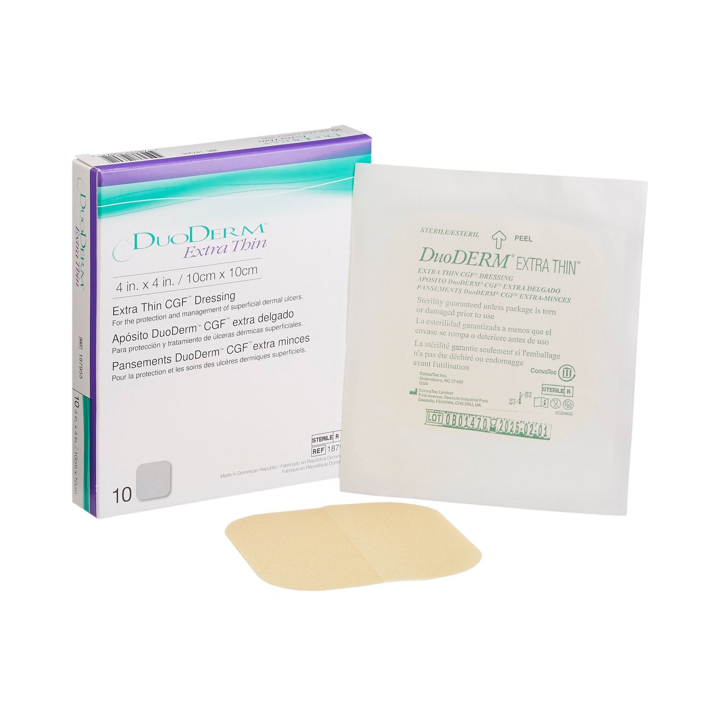 DuoDerm® Extra Thin Hydrocolloid Dressing