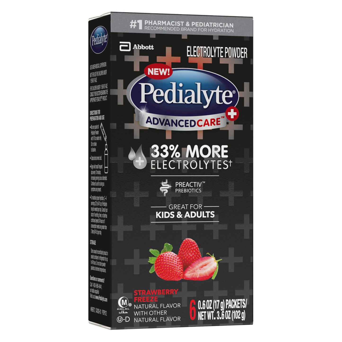 Pedialyte AdvancedCare Plus Oral Electrolyte Solution Strawberry Freeze Flavor
