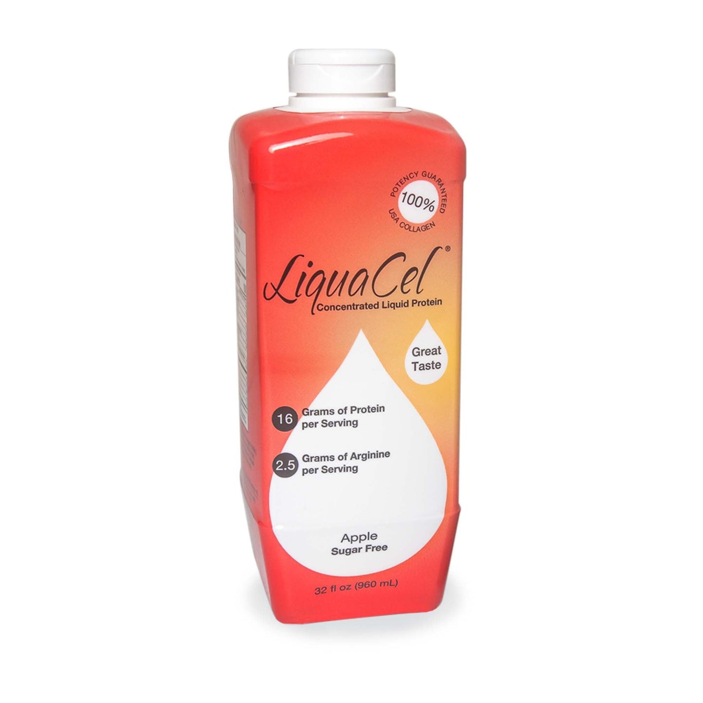 LiquaCel® Apple Concentrated Liquid Protein, Sugar Free, bottle