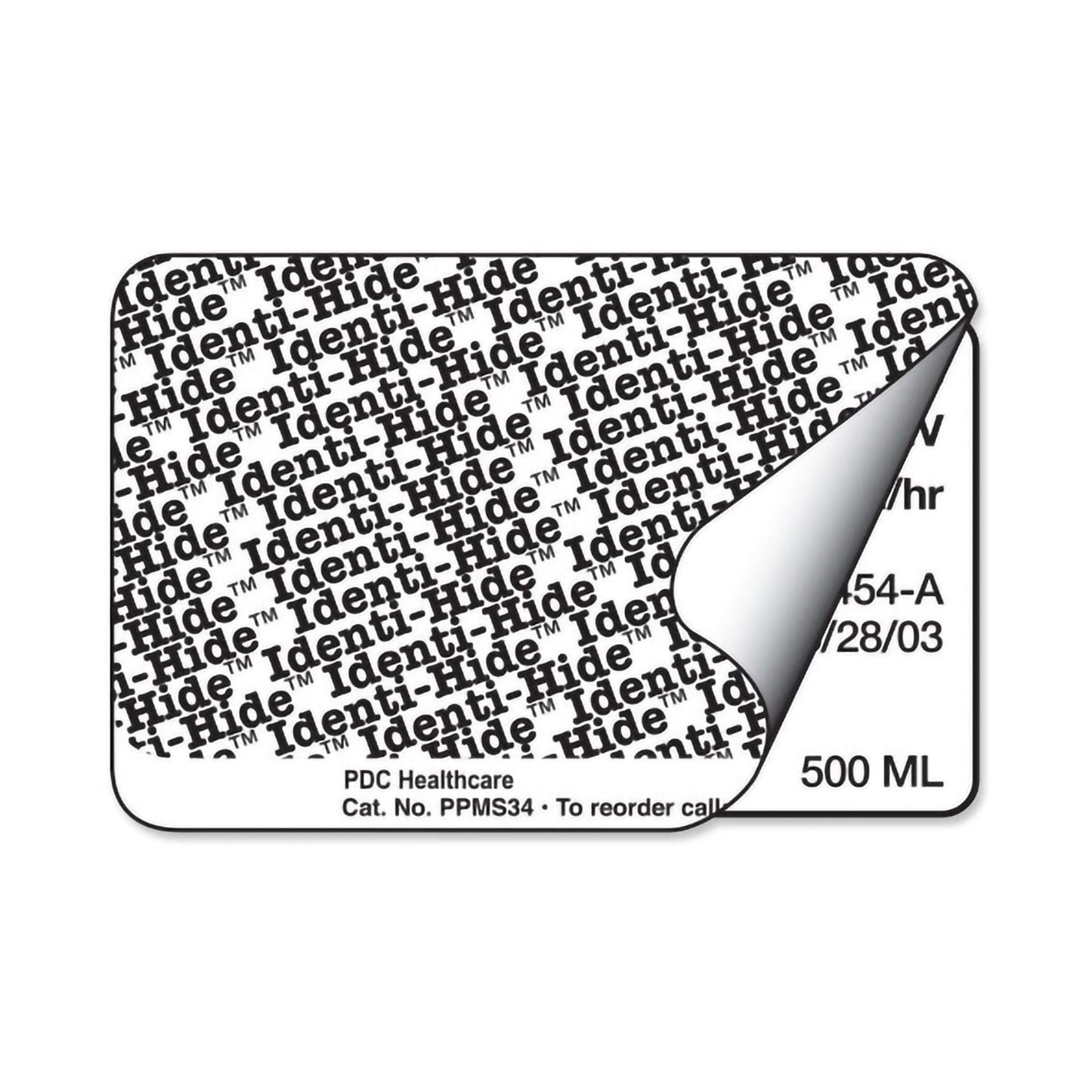 PDC® Identi-Hide™ Protection Label