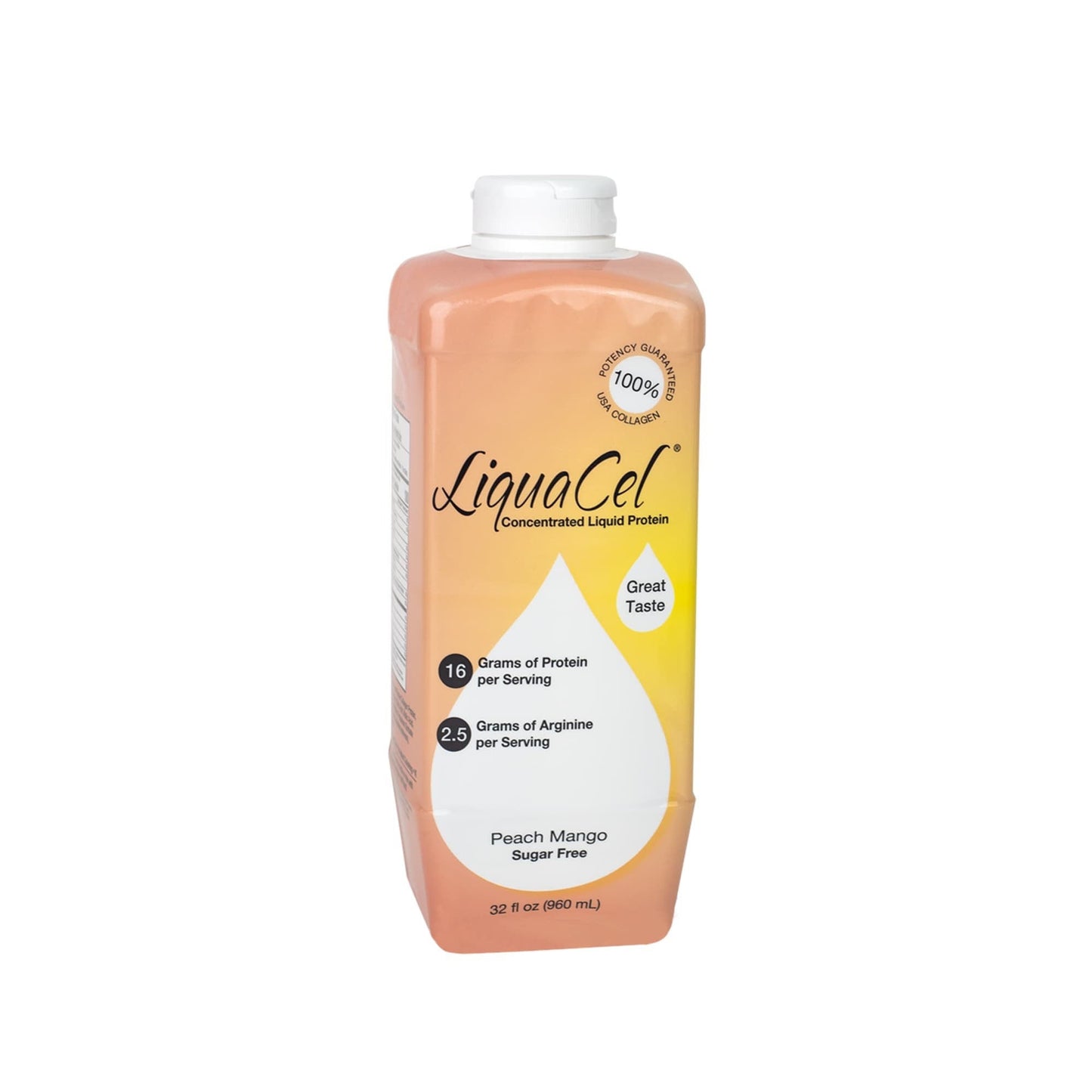 LiquaCel® Peach Mango Concentrated Liquid Protein, bottle
