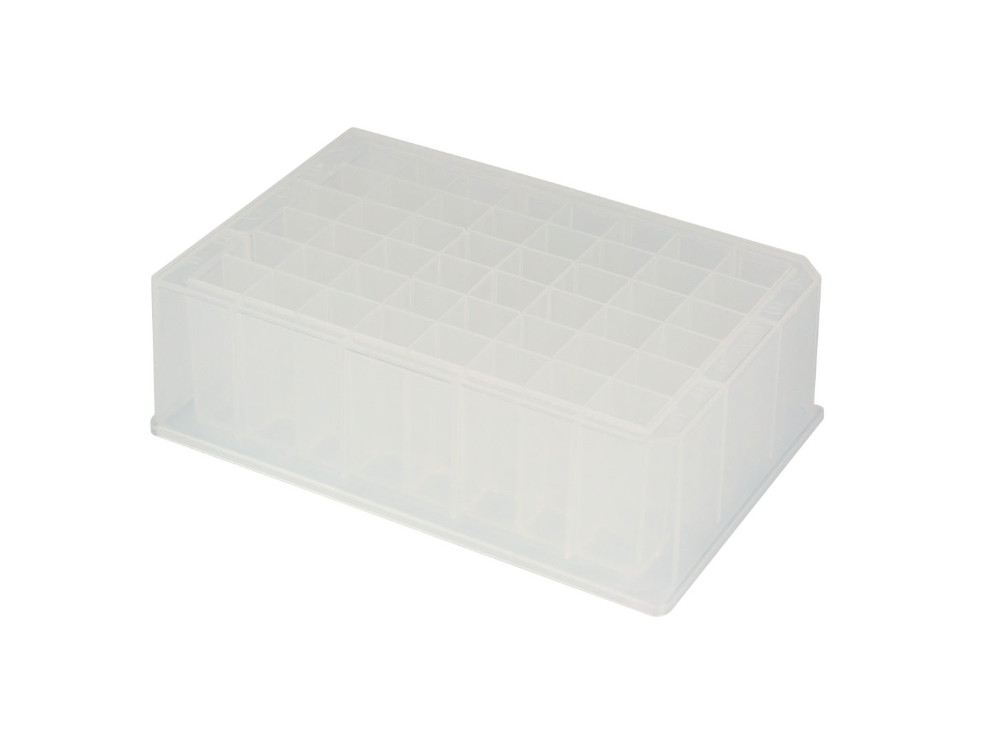 Caplugs® Evergreen 290-8560-08C — 48-Well Deep Well Microplates, Chamfered Bottom, 5.0 mL Well Volume, Non-Sterile