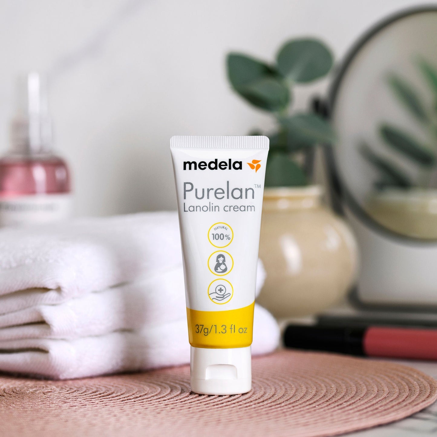 Purelan Hand and Body Moisturizer Tube Unscented Cream