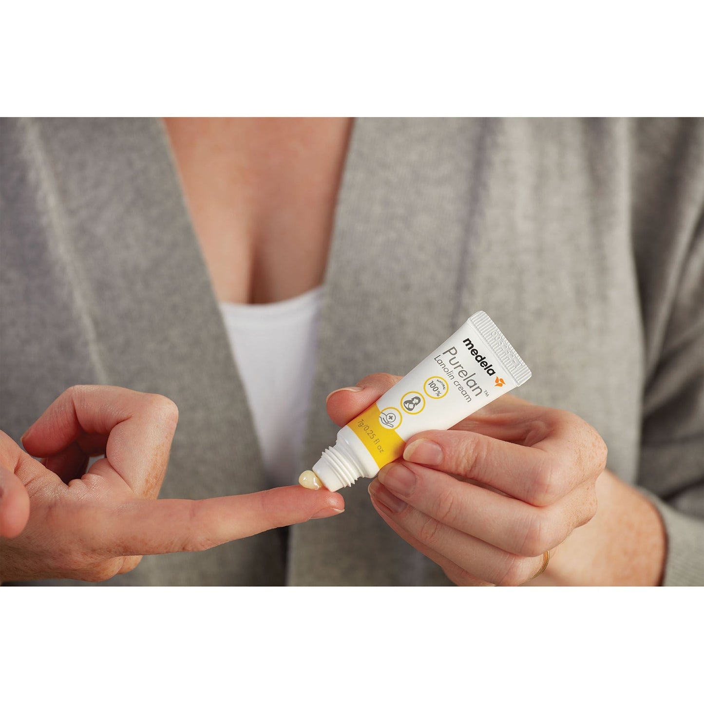 Purelan™ Lanolin Cream for Sore Nipples and Dry Skin, Tube
