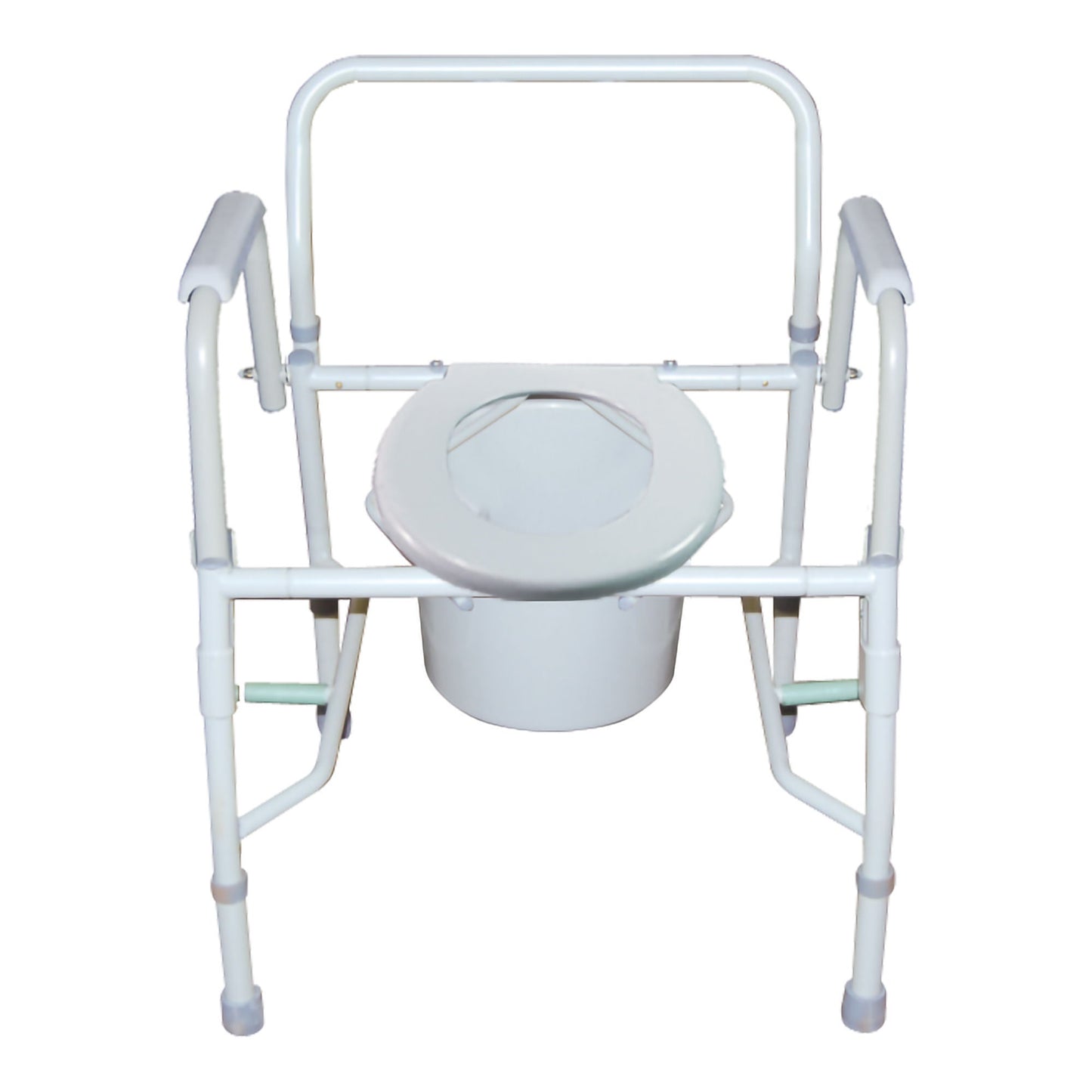 McKesson Non-Folding Steel Frame Commode Chair, 13.75 in. Seat Width