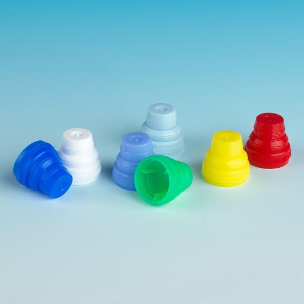 Globe Scientific Tube Closure Plug Cap Universal 10 to 16 mm Diameter NonSterile Yellow