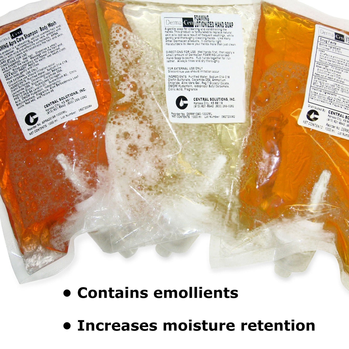 DermaCen® Soap, Dispenser Refill Bag