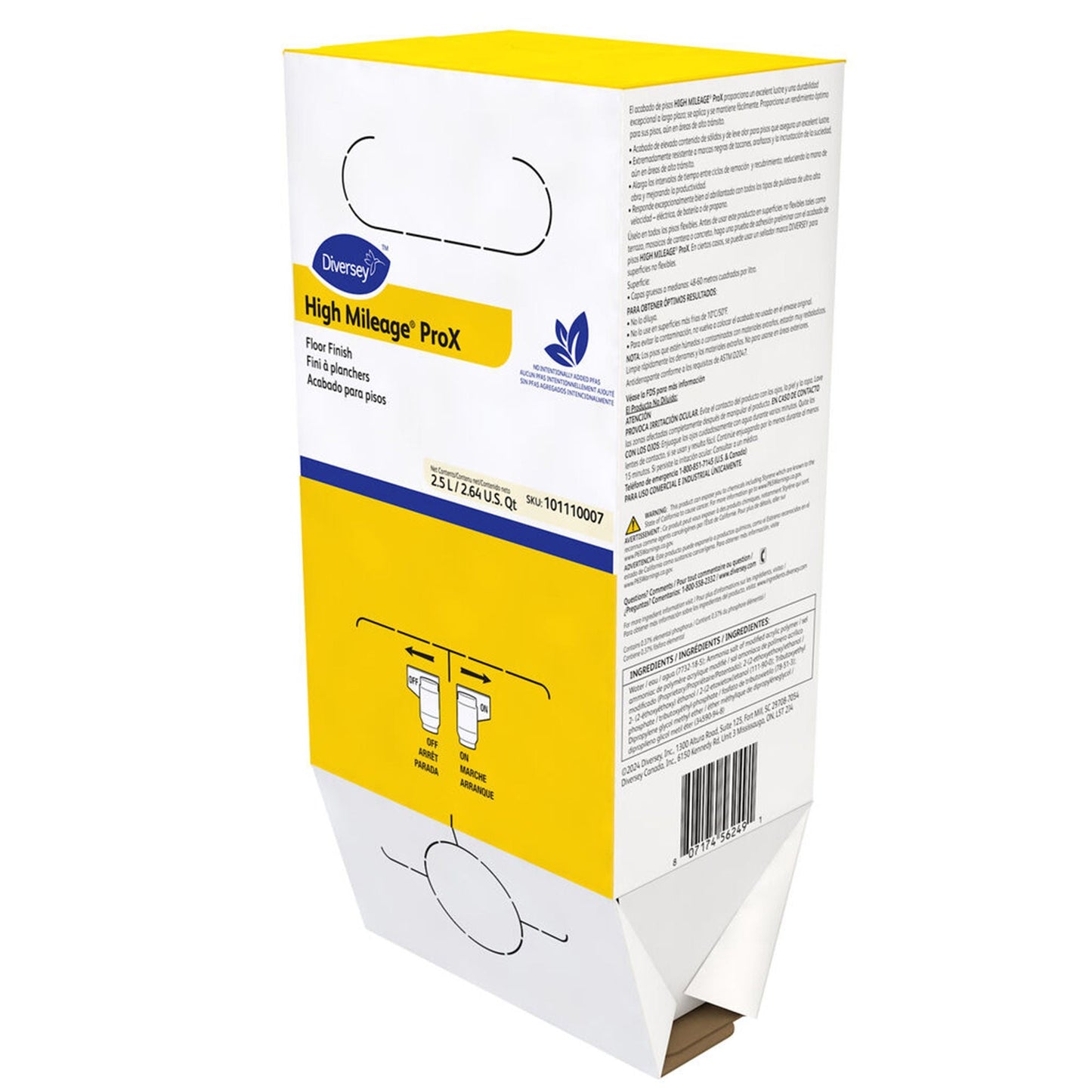 High Mileage ProX Floor Finish Liquid Dispenser Box Mild Scent For ProSpeed Dispensing System