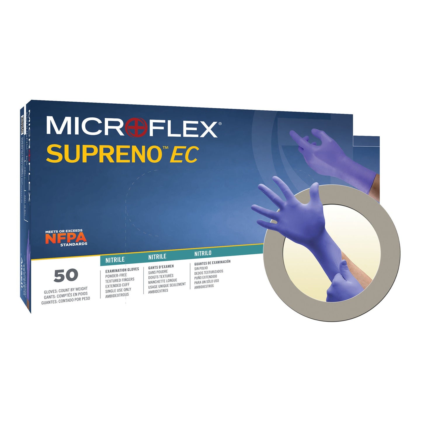 Supreno® EC Nitrile Exam Gloves, Blue