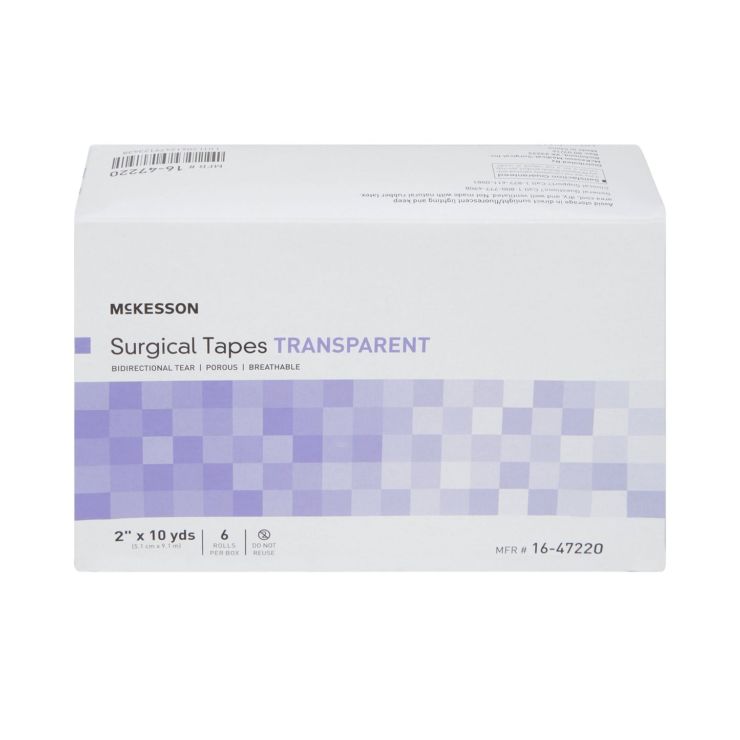 McKesson Plastic Medical Tape, Transparent