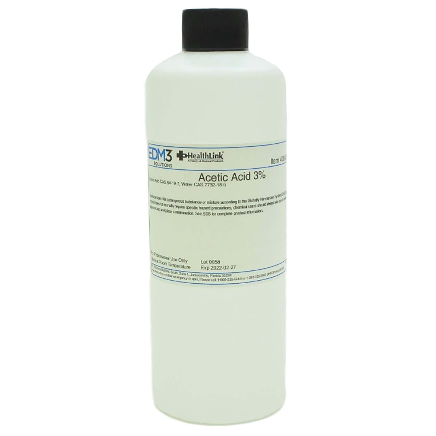 Chemistry Reagent Acetic Acid Organic Acid 3%
