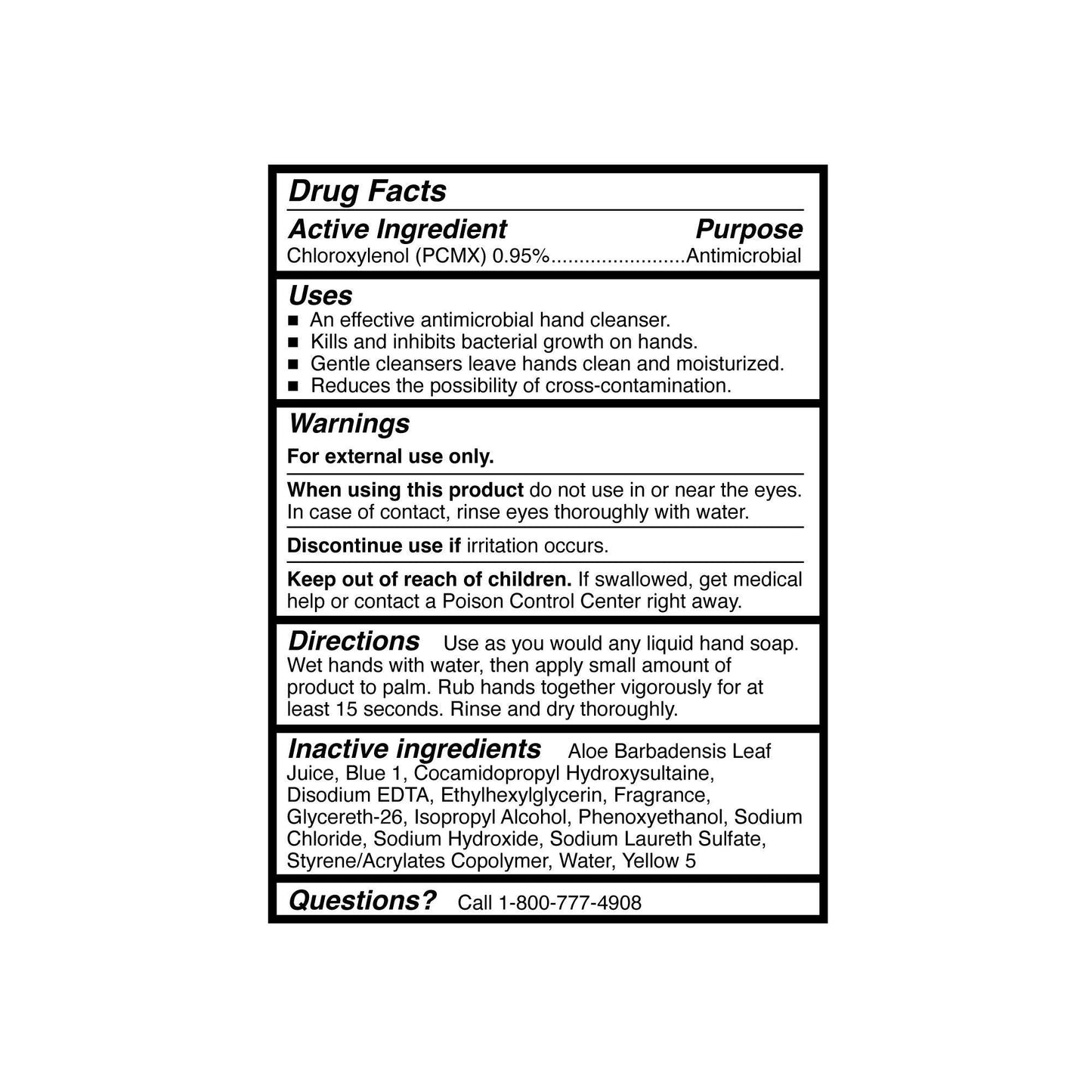 McKesson Antimicrobial Lotion Soap, Herbal Scent, With Aloe, Refill Bag