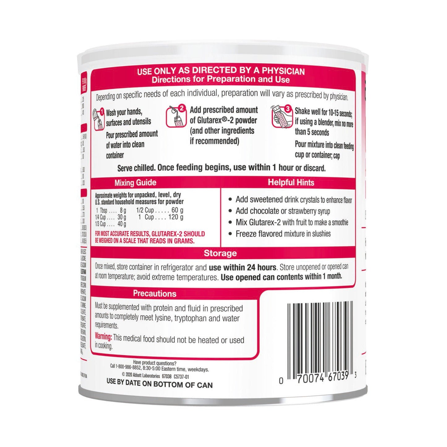 Glutarex®-2 Amino Acid–Modified Medical Food for Glutaric Aciduria Type I