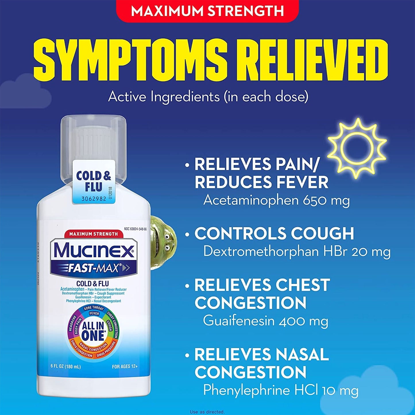 Mucinex® Fast-Max™ Cold & Flu Cold and Cough Relief