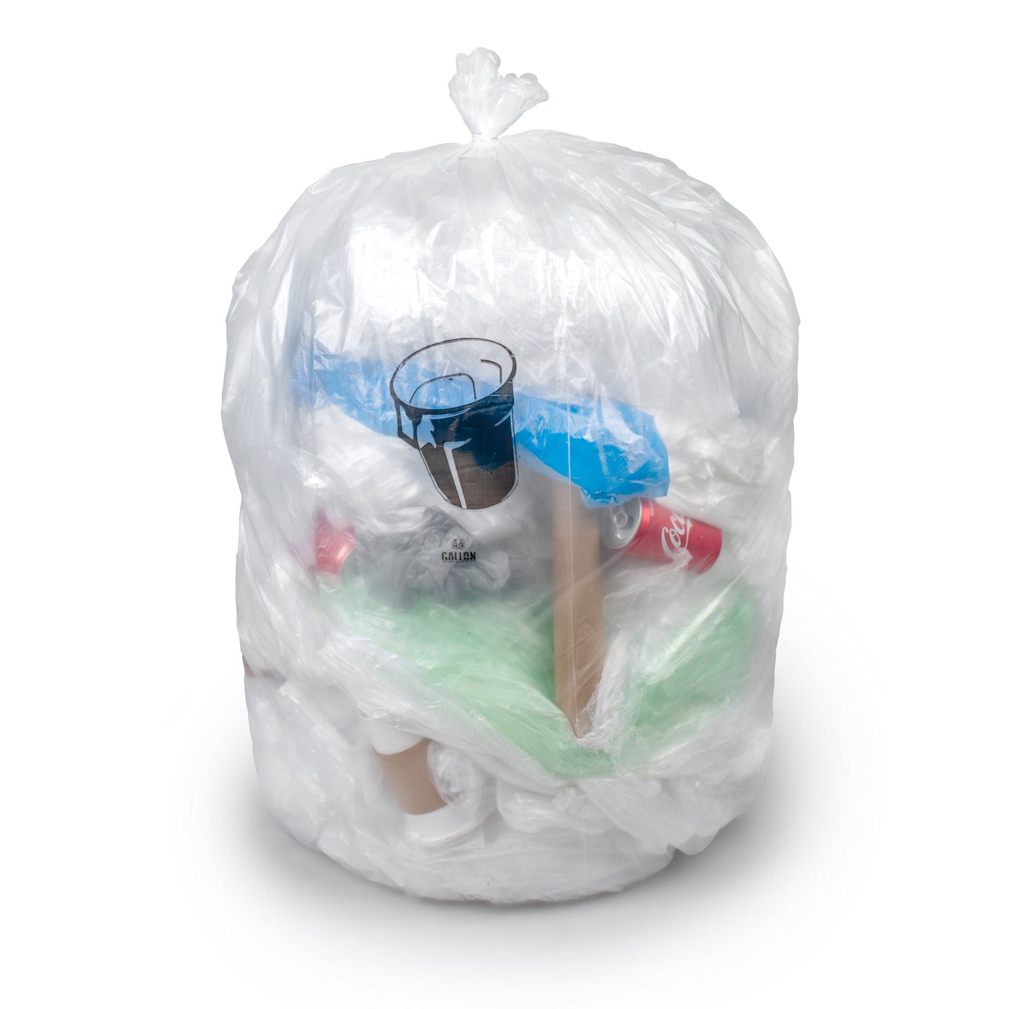 Colonial Bag Light Duty Trash Bag, Clear, Capacity