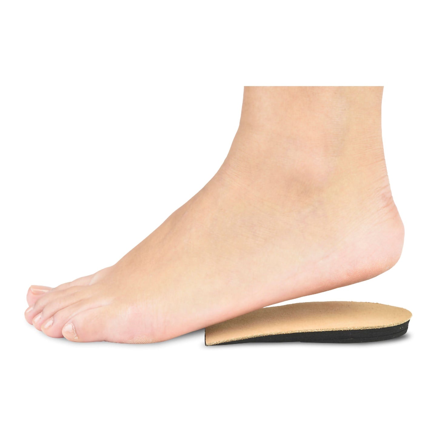 Silipos Adjustable Heel Lift Adjustable Felt / Foam Black / Brown