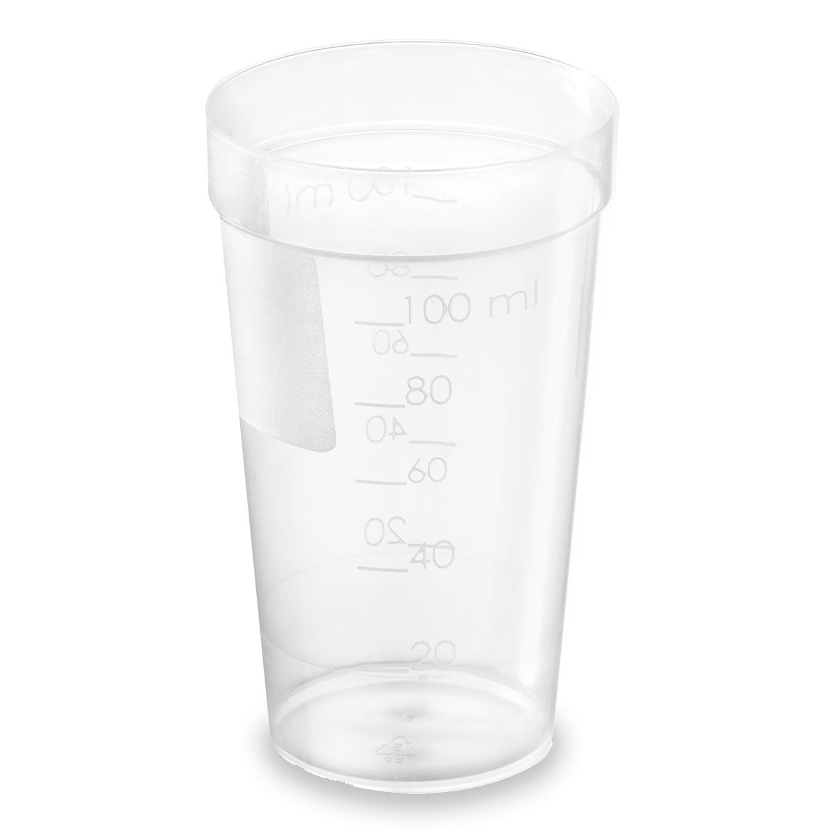 Titration cup, 100ml, PP, MG, frosted writing area, for Mettler Toledo Titrator, 580/case