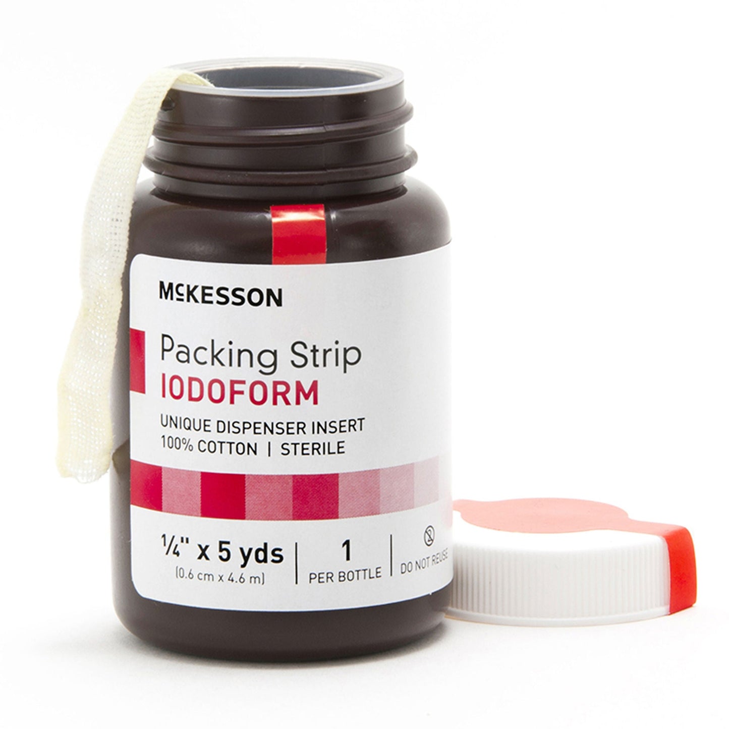 McKesson Iodoform Wound Packing Strip, ¼ Inch x