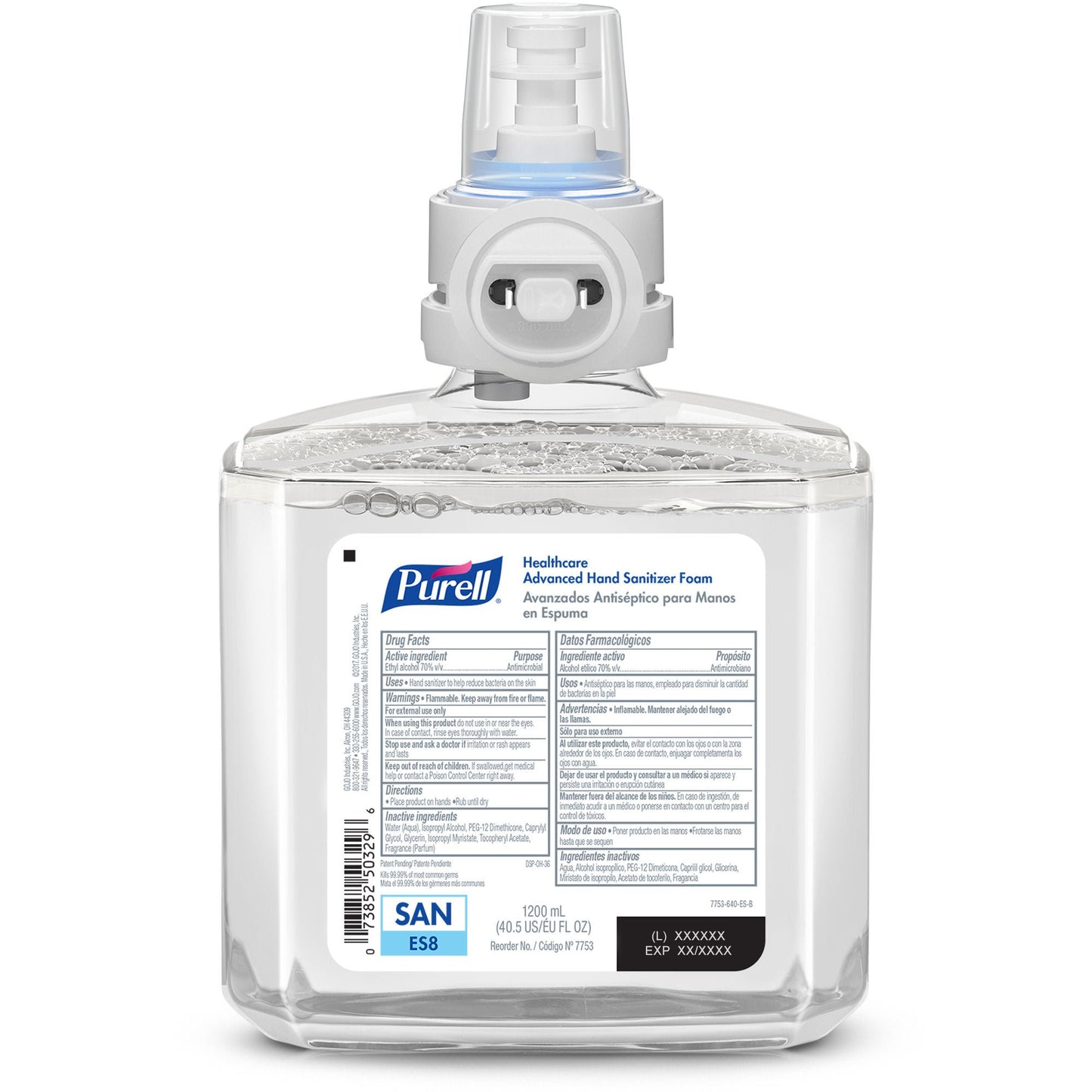 Purell® Healthcare Advanced Foam Hand Sanitizer Refill for ES8 Dispenser