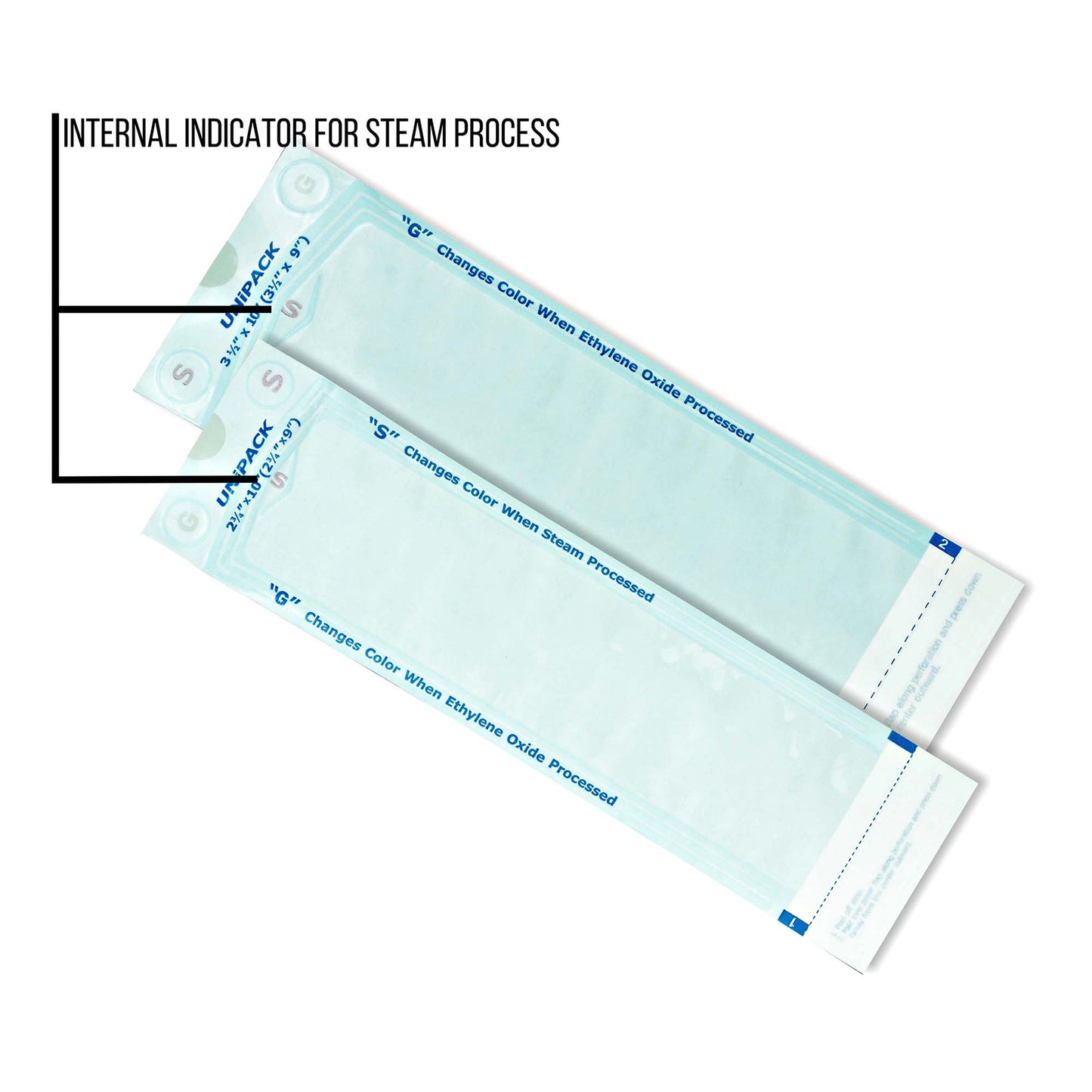 UniPack Sterilization Pouch Ethylene Oxide (EO) Gas / Steam Self Seal Paper / Film