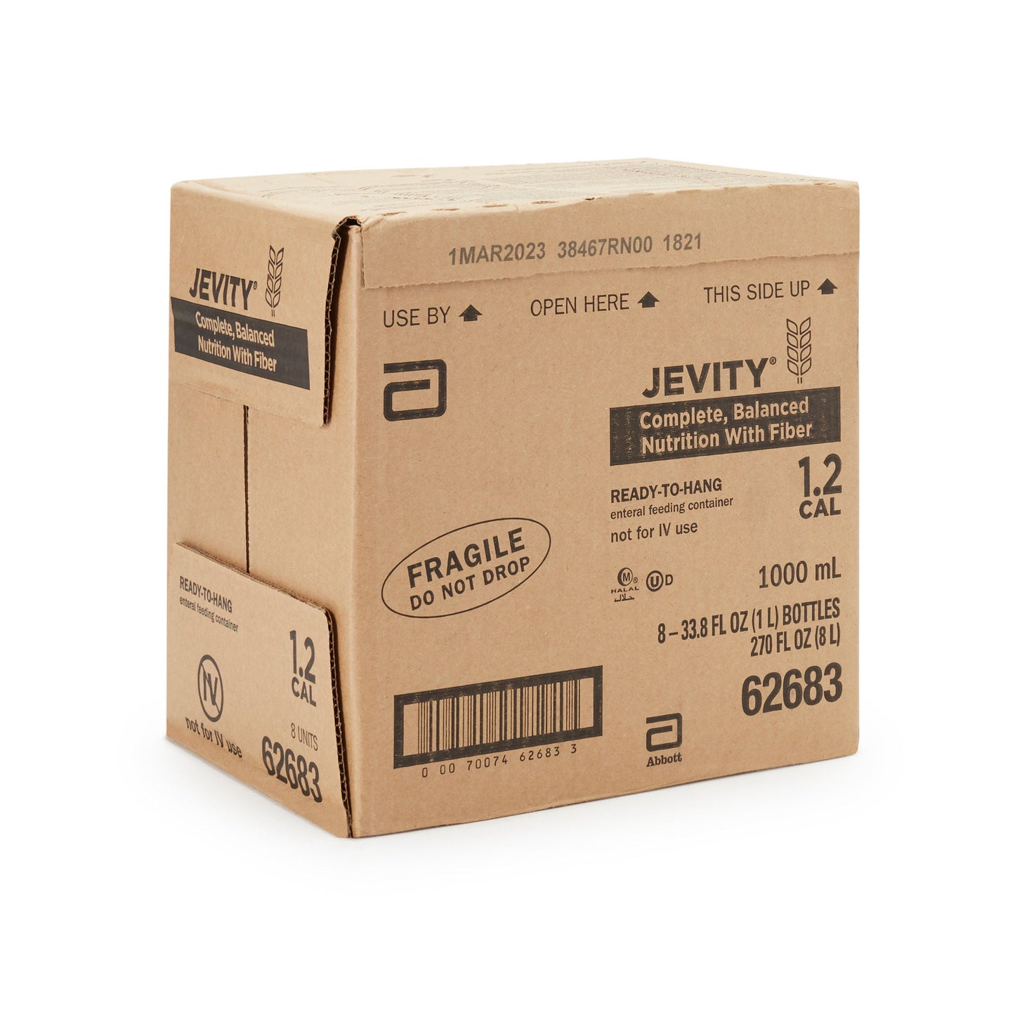 Jevity® 1.2 Cal Tube Feeding Formula, Ready to Hang Carton