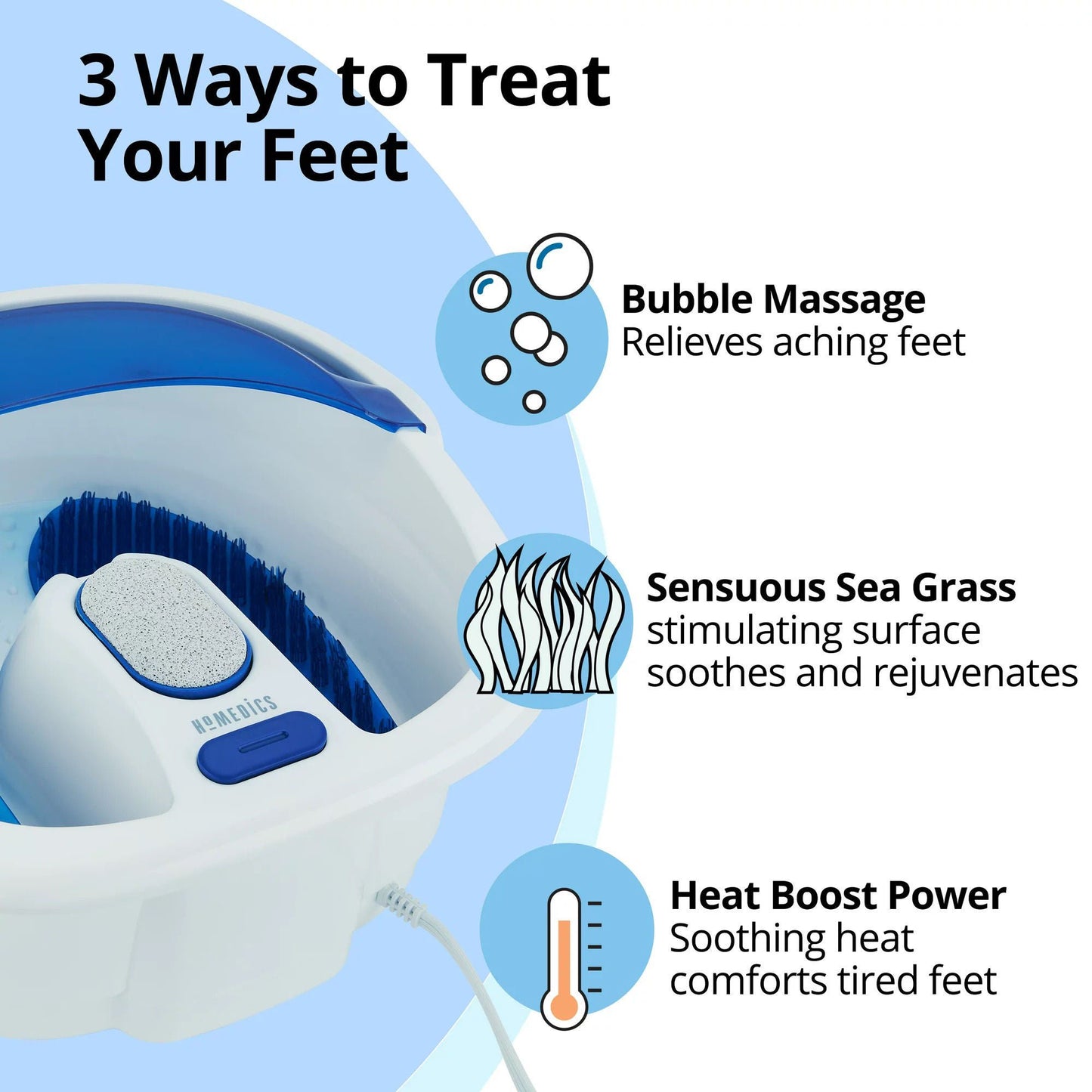 Homedics® Shiatsu Bliss Foot Spa with Heat Boost