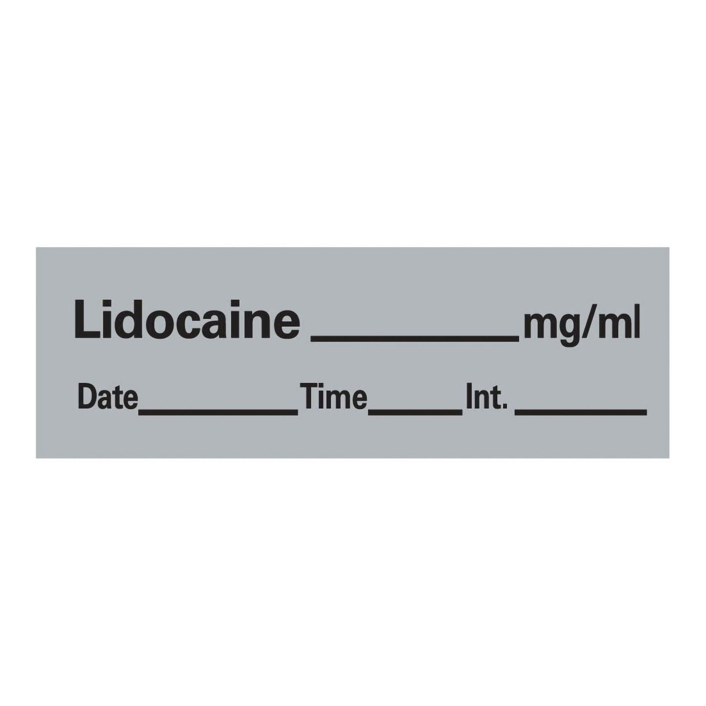 Timemed Anesthesia Label Tape, Lidocaine