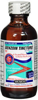 Humco Antiseptic Benzoin Tincture Topical Liquid Bottle