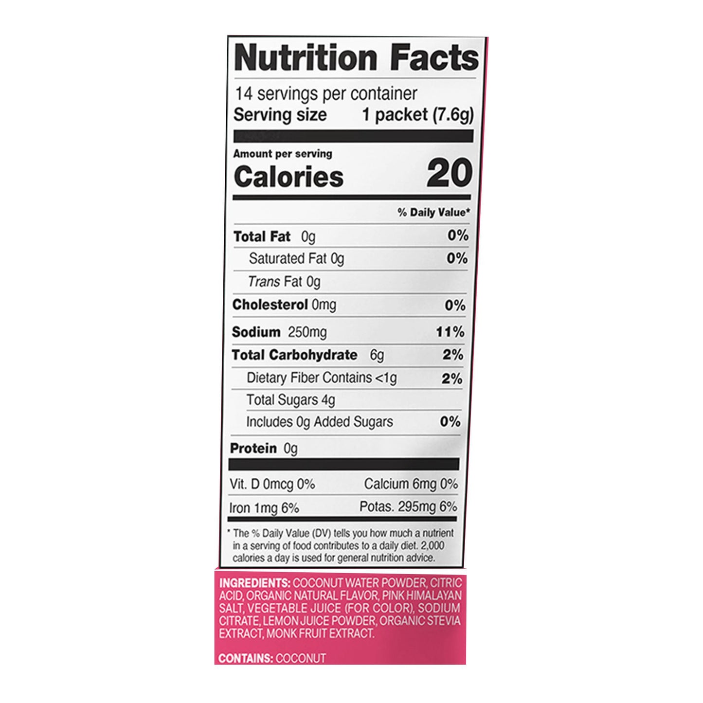 Cure Electrolyte Drink Mix, Tropical Punch, 7.7-gram Packets