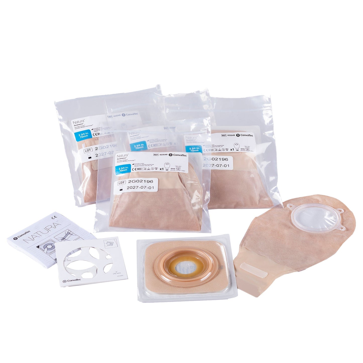 Natura Ostomy Pouch One-Piece System Mold to Fit Stoma Drainable