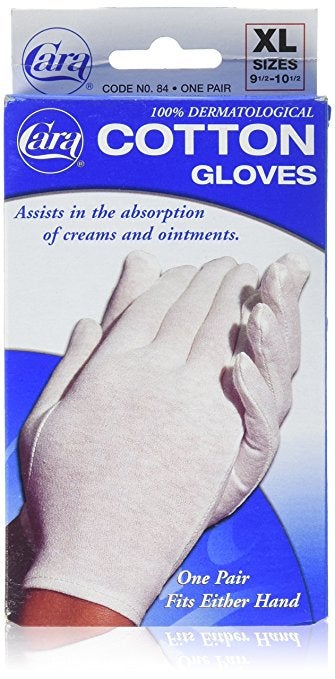 Cara Cotton Utility Gloves, White