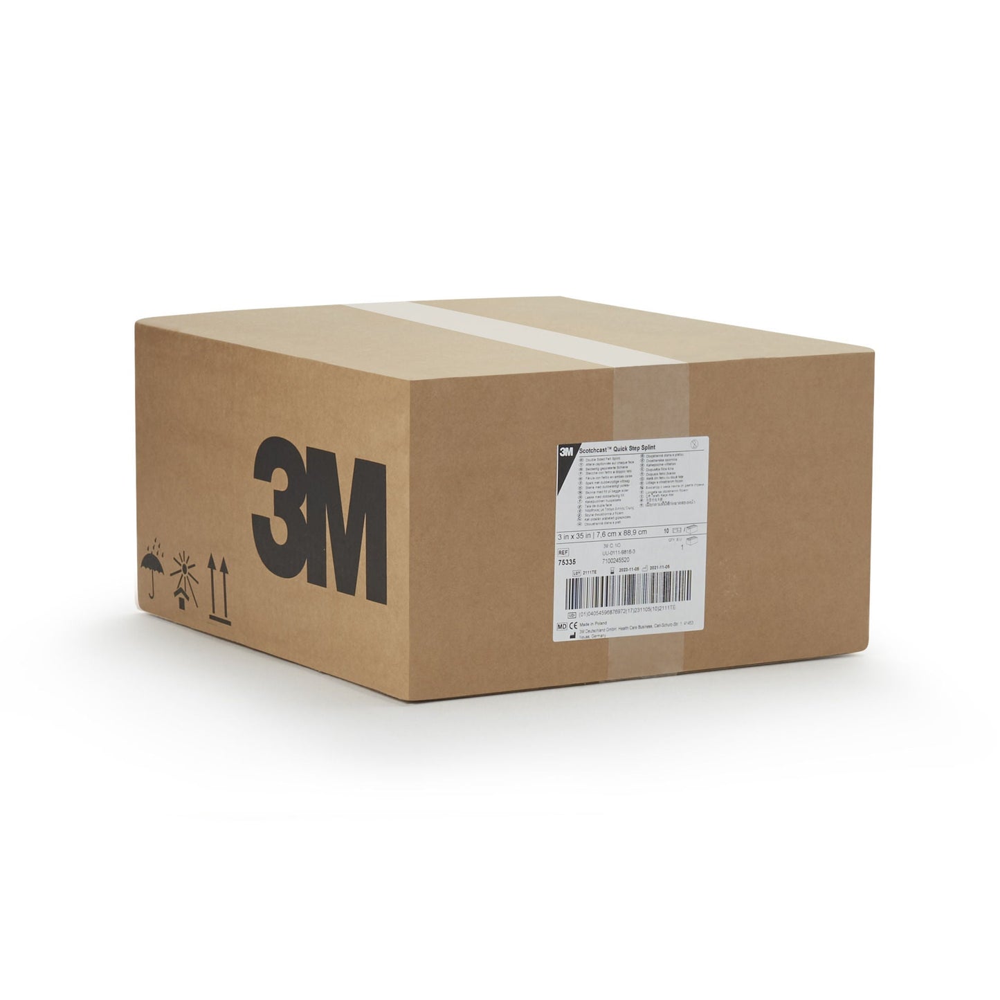 3M™ Scotchcast™ Quick Step Double Sided Felt Padded Splint, 3 x