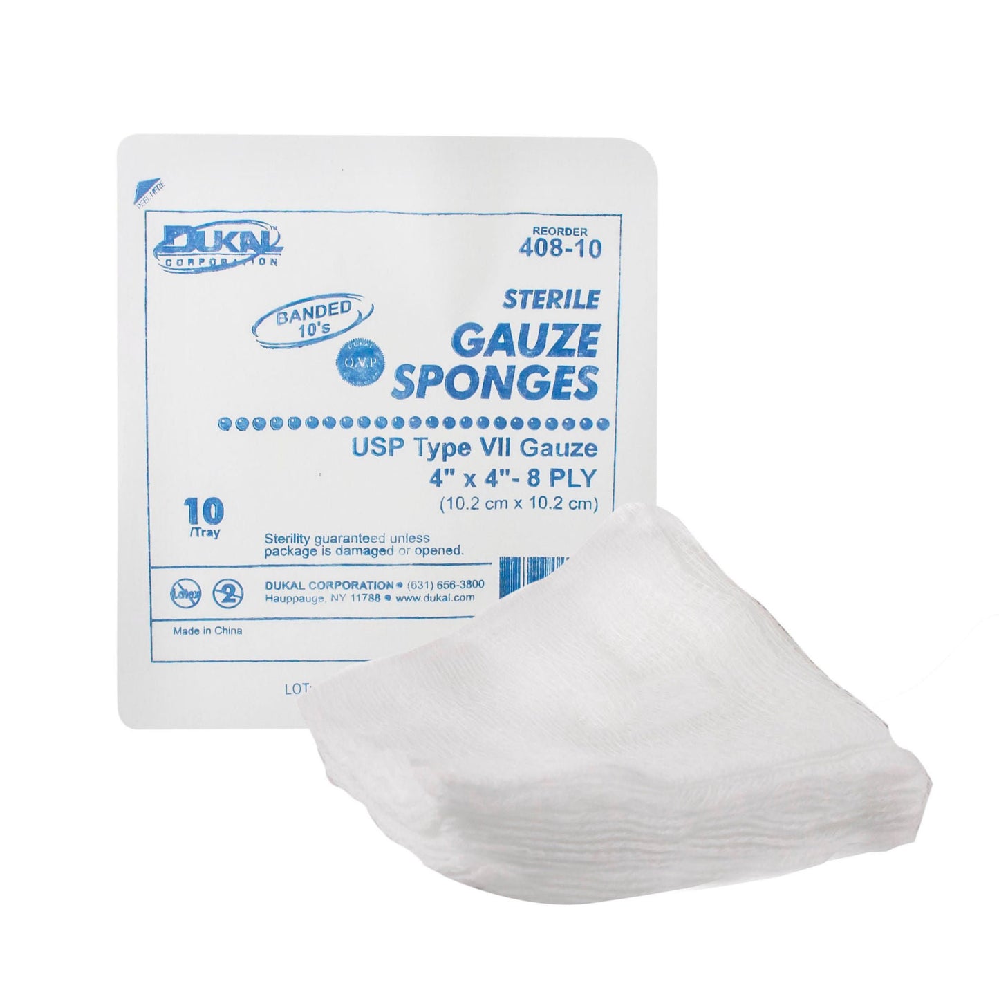 Dukal™ Sterile USP Type VII Gauze Sponge, 8-Ply