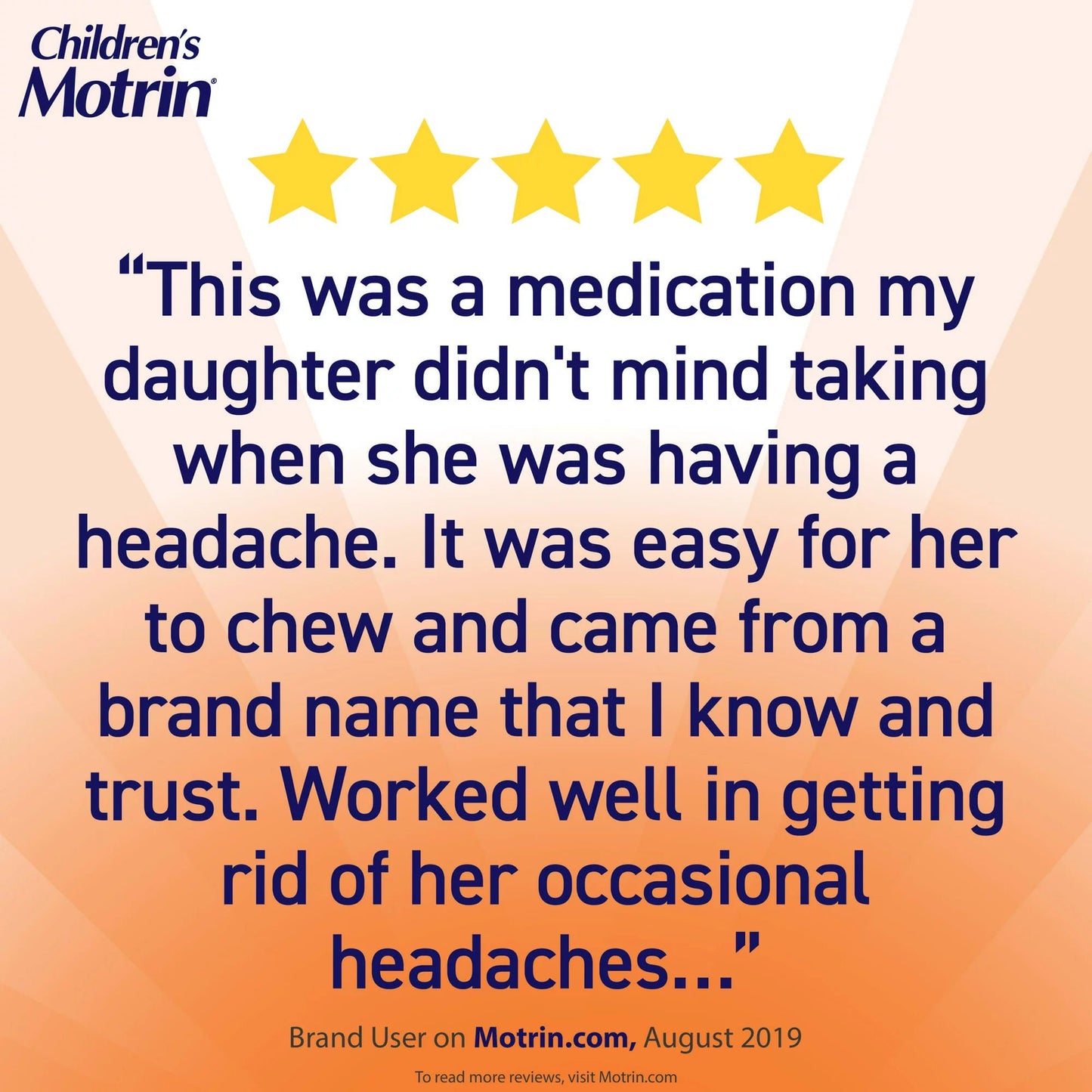 Motrin Children's Ibuprofen Chewable Tablets Dye-Free Grape