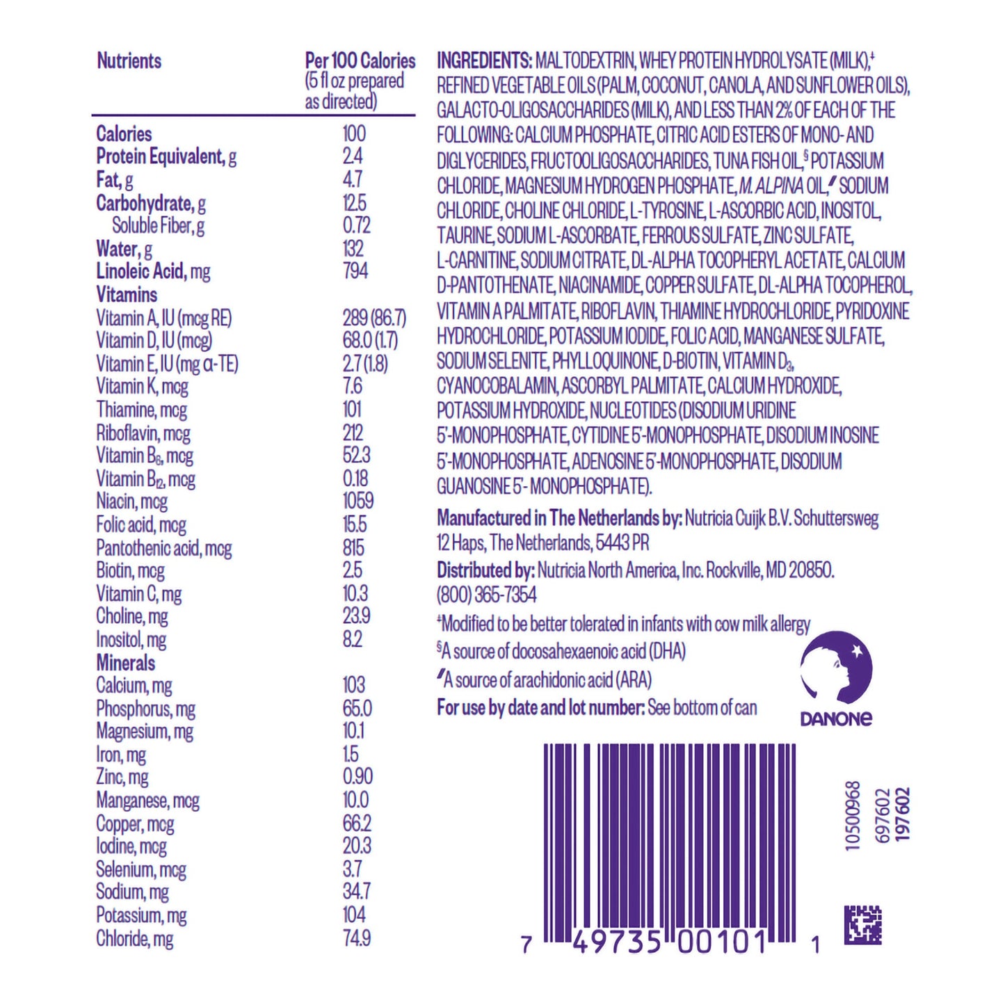 Pepticate™ Hypoallergenic Infant Formula, can