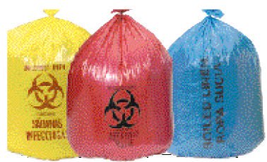 Colonial Bag Biohazard Waste Bag, 45 gallon Capacity