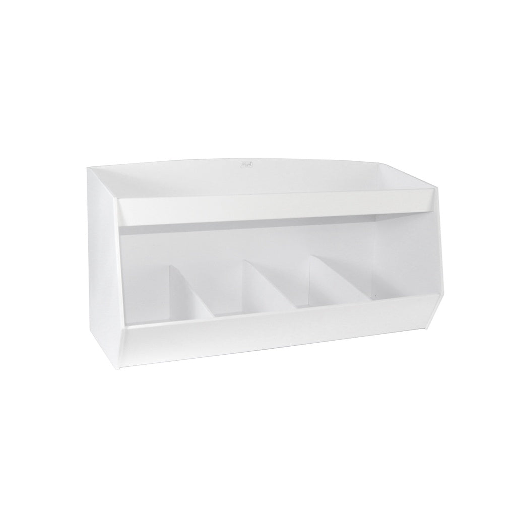 Lab Storage Shelves with Bins, Acrylic Benchtop Organizers — 4 to 10 Bins, 1 Unit/Each | TrippNT