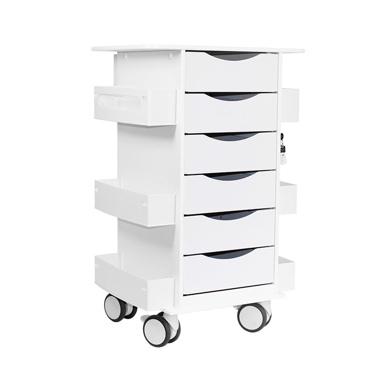 Core 6D Clinical Carts, Six-Drawer HDPE — 6 Colors, 1/Cart | TrippNT