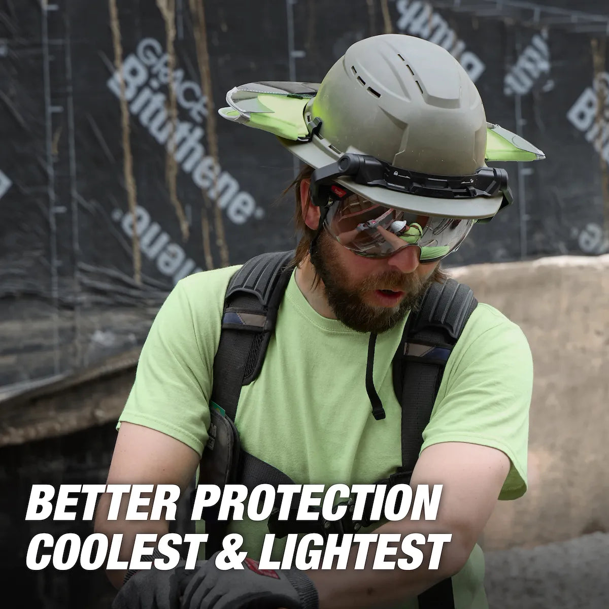 Milwaukee BOLT White Full Brim Vented Safety Helmet – Type 2, Class C 48-73-1650